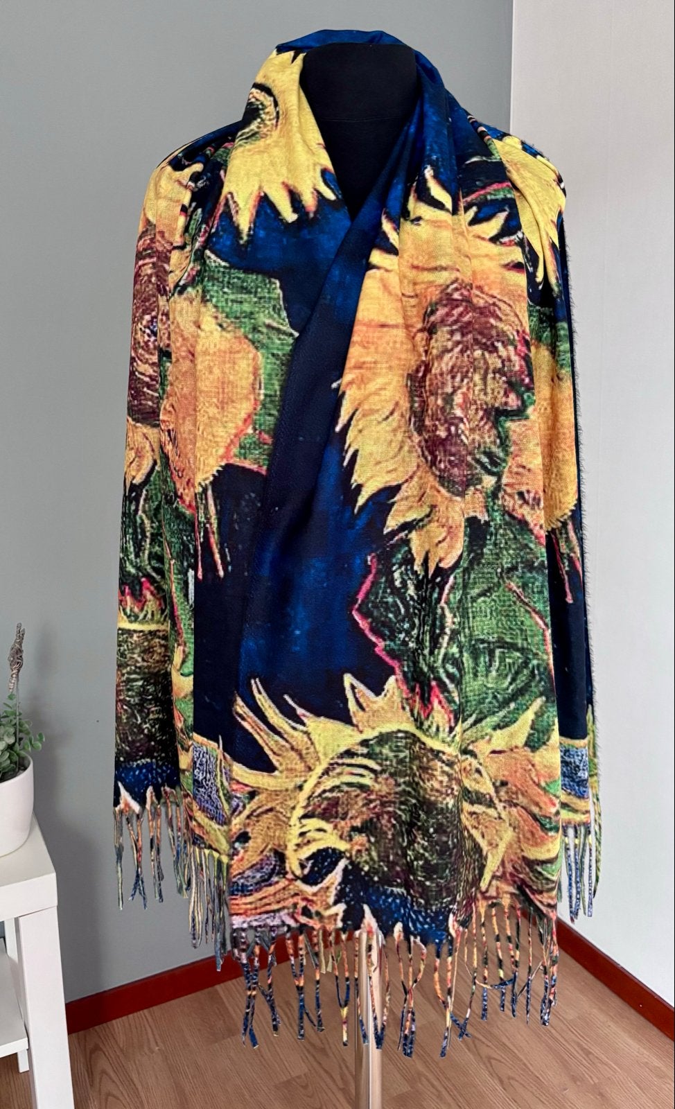 Nieuwe Van Gogh Stijl Kasjmier Zachte Sjaal, Ophalen of Verzenden, Nieuw, Sjaal