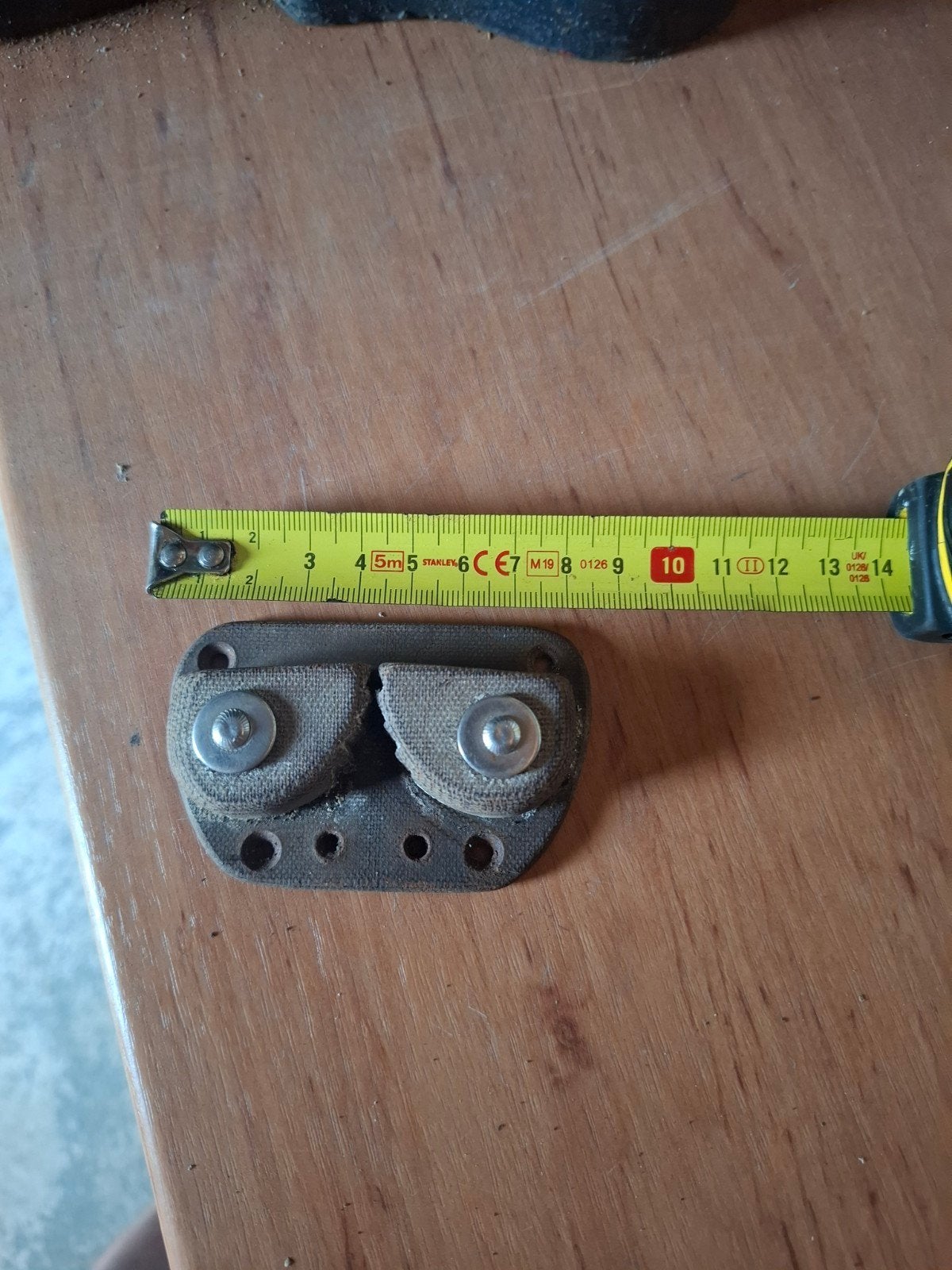 Klemmetje voor op de boot, voor de fok., Ophalen of Verzenden, Gebruikt, Genua of Fok, Minder dan 15 m²