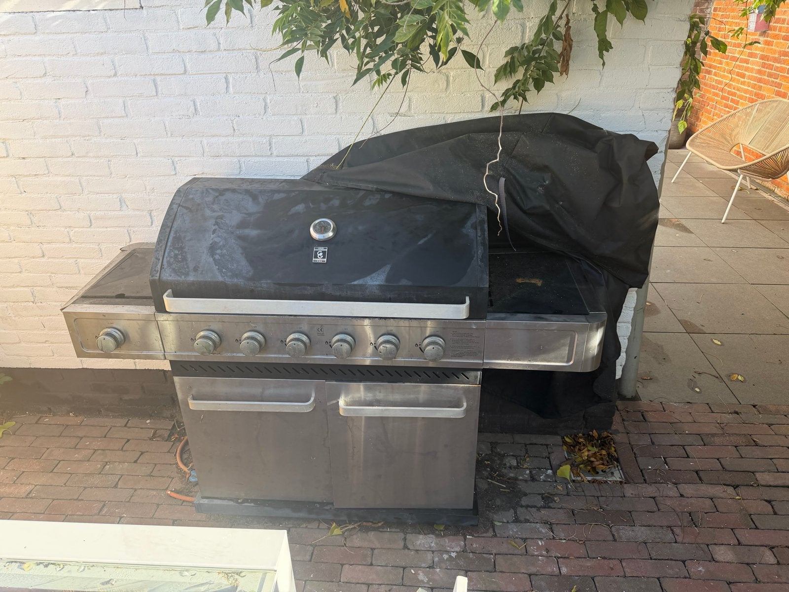 Garden Grill Gasbarbecue met 6 branders, Ophalen, Gebruikt