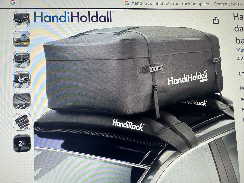 dakkoffer  Handiroll en Handirack compleet, Auto diversen, Dakkoffers, Zo goed als nieuw, Ophalen of Verzenden