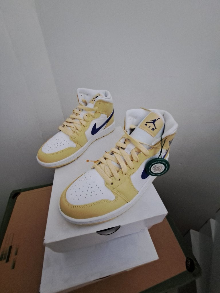 Sneakers Air Jordan  Mid 1  Lemon Wash Lapis, Overige kleuren, Nike, Nieuw, Ophalen of Verzenden