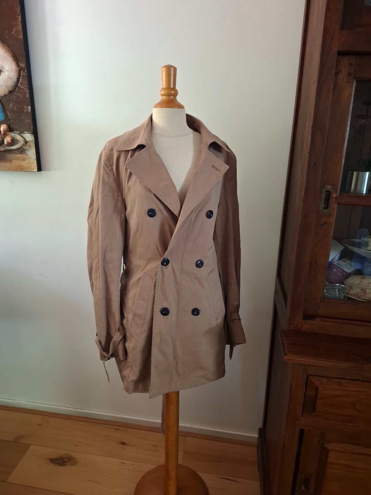 heren trendcoat maat M Marc O' Polo jas, Ophalen of Verzenden, Zo goed als nieuw, Maat 48/50 (M), Beige