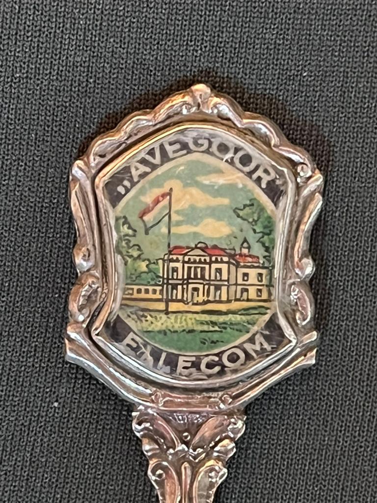 Vintage bewerkt lepeltje Avegoor Ellecom., Ophalen of Verzenden