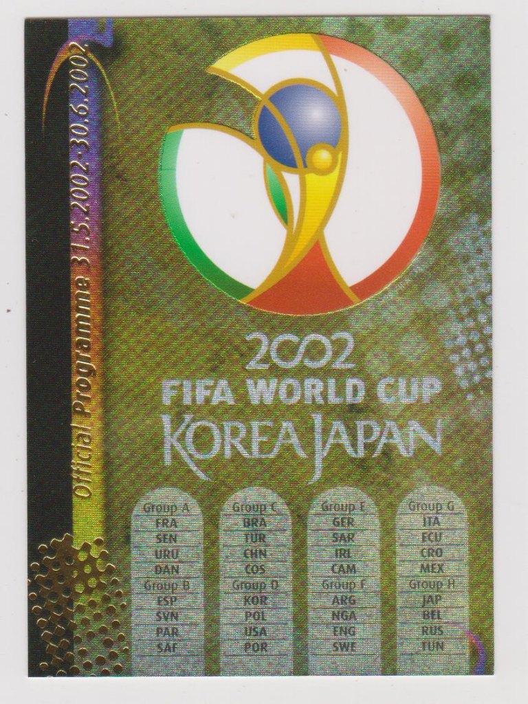 Panini krt World Cup 2002, WK2002, Verzamelen, Sportartikelen en Voetbal, Verzenden, Zo goed als nieuw, Buitenlandse clubs, Poster, Plaatje of Sticker