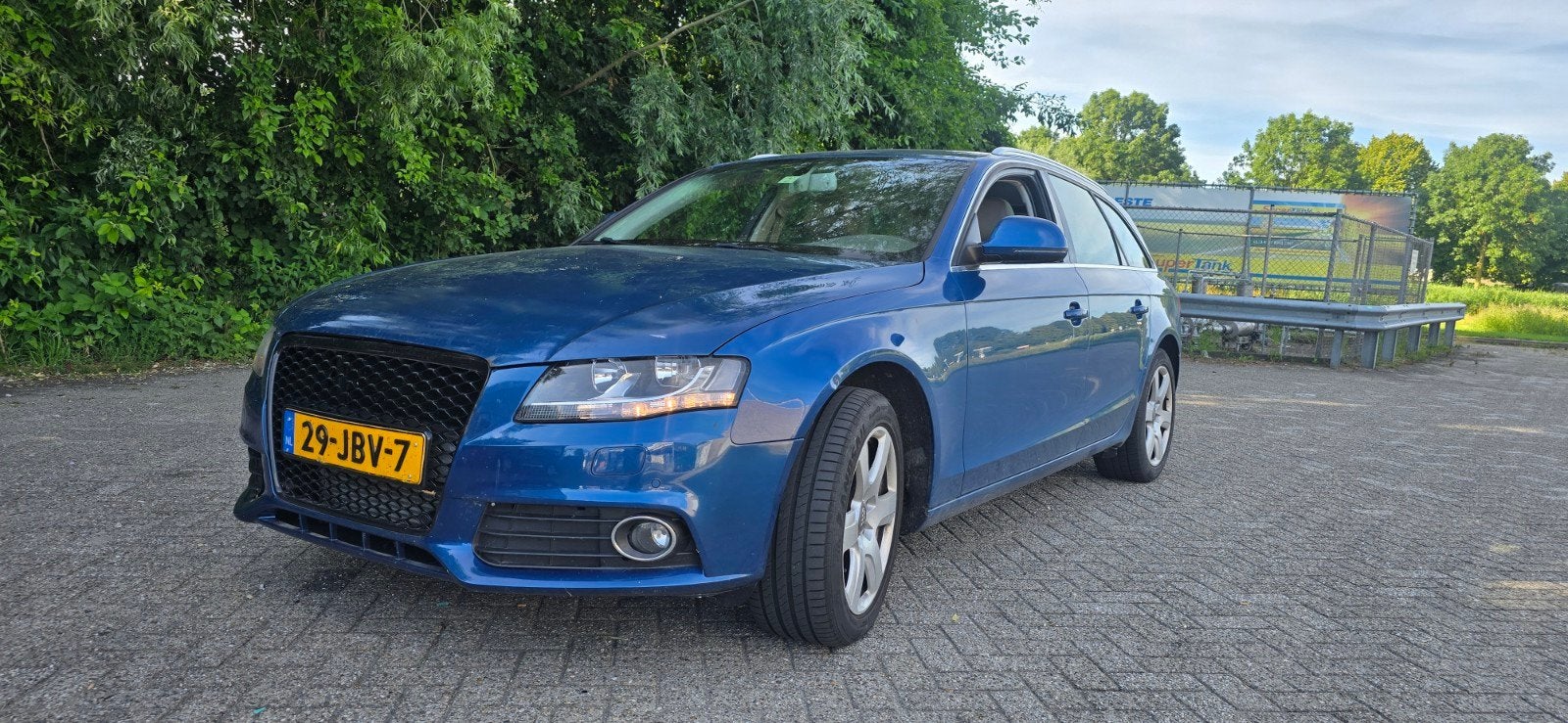 Audi A4 1.8 Tfsi 118KW Avant Multitronic 2009 Blauw, Auto's, Audi, Navigatiesysteem, Stof, Beige, 4 cilinders