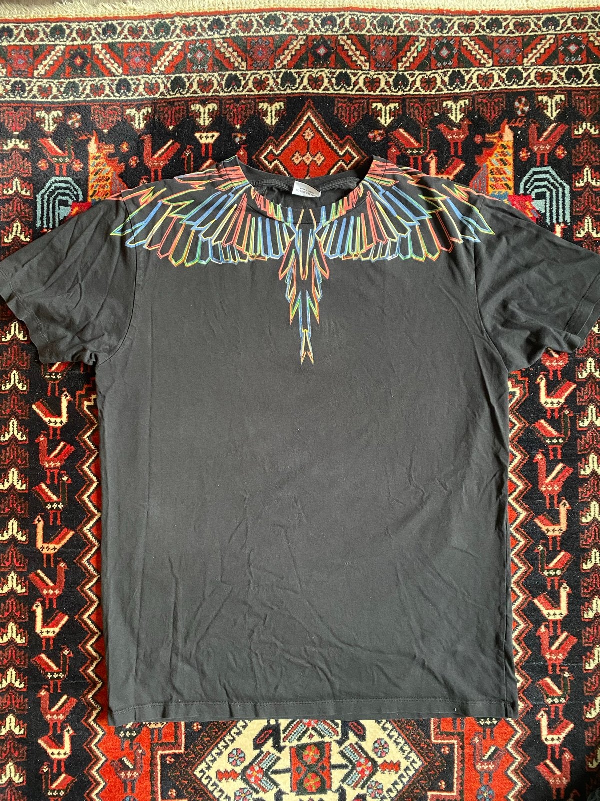 Marcelo Burlon T-shirt Maat M (past als L/XL), Kleding | Heren, Ophalen of Verzenden, Gedragen, Maat 52/54 (L), Zwart