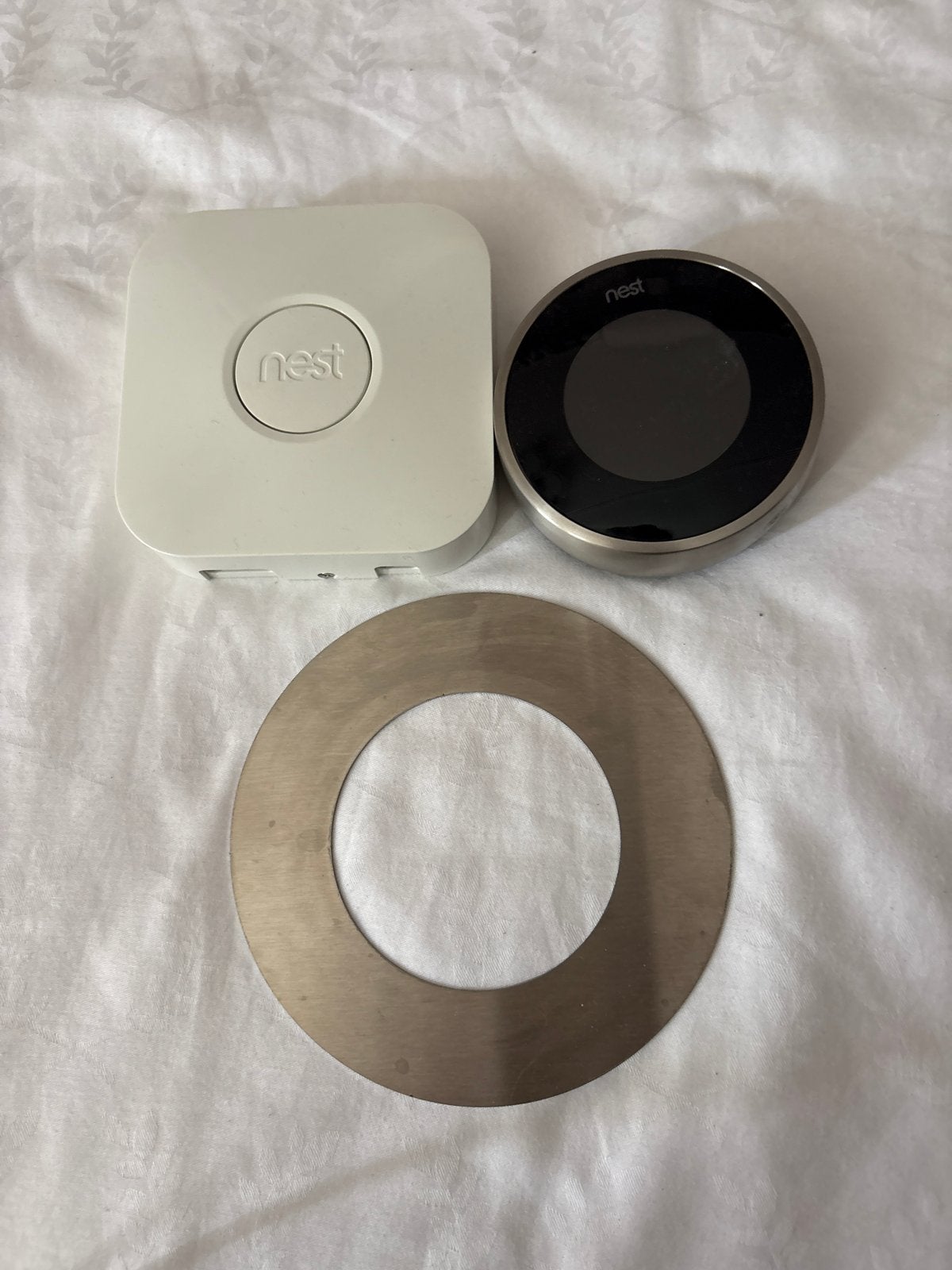 Nest Thermostaat met barst onderin draaischijf, Ophalen of Verzenden, Slimme thermostaat, Gebruikt