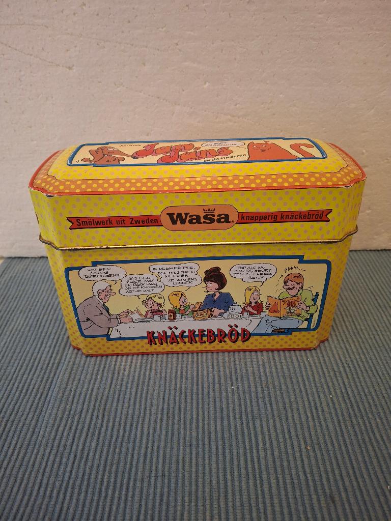 Wasa - leuk knackebrot bewaarblik met Jan, Jans & kinderen, Ophalen of Verzenden, Zo goed als nieuw, Overige, Overige merken