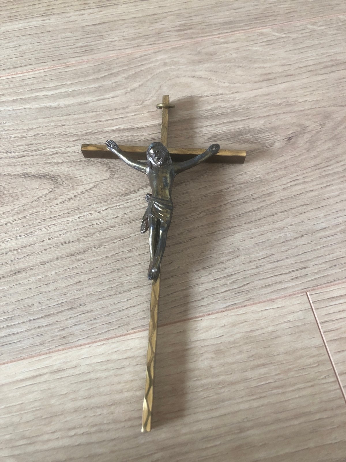 Kruisbeeld met Jezusfiguur, Antiek en Kunst, Ophalen of Verzenden