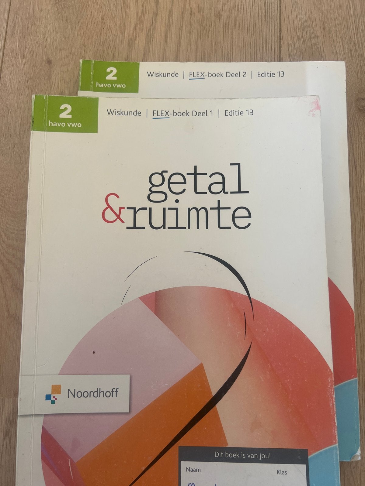 Getal & Ruimte Wiskunde FLEX-boek Deel 1 & 2 havo/vwo, Ophalen of Verzenden, Gelezen, HAVO, Wiskunde A
