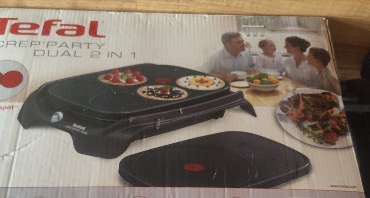 Tefal Crep Party Dual 2 in 1, Witgoed en Apparatuur, Ophalen of Verzenden, Zo goed als nieuw
