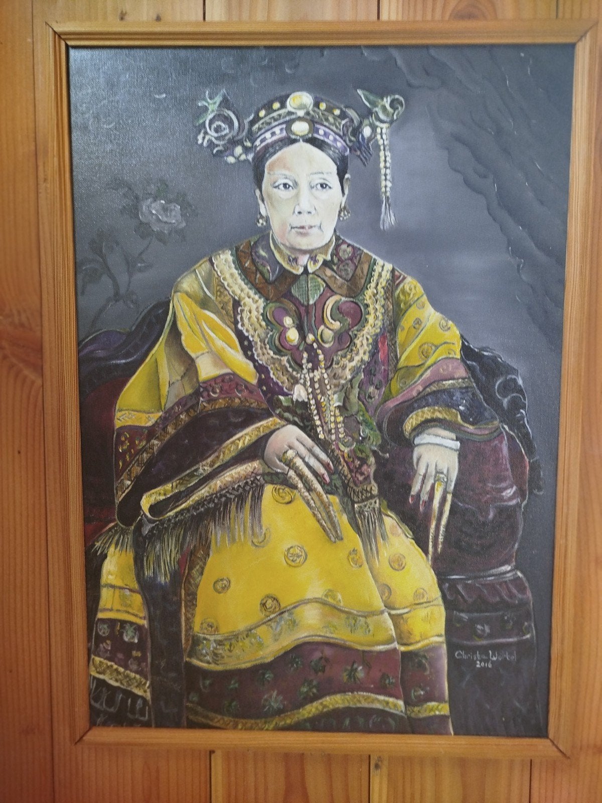 Portret van CiXi, Ophalen