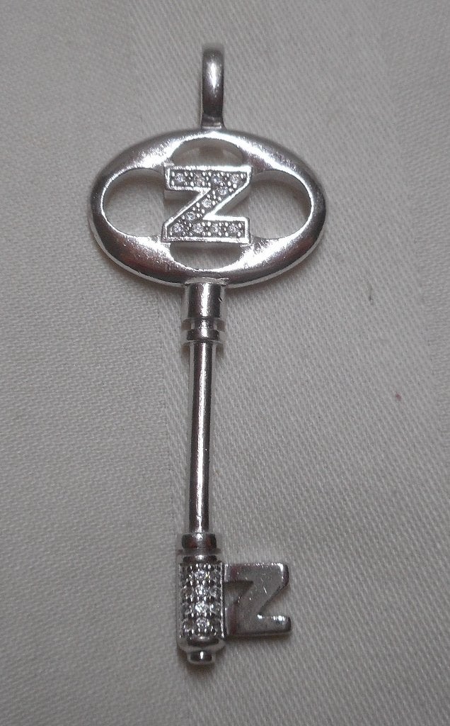 Zilveren Zinzi hanger sleutel nr.1004, Verzenden, Zo goed als nieuw, Zilver, Zilver