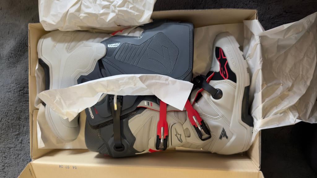 Alpinestars TECH 7 grey/White 43, Motoren, Kleding | Motorkleding, Verzenden, Nieuw met kaartje, Laarzen