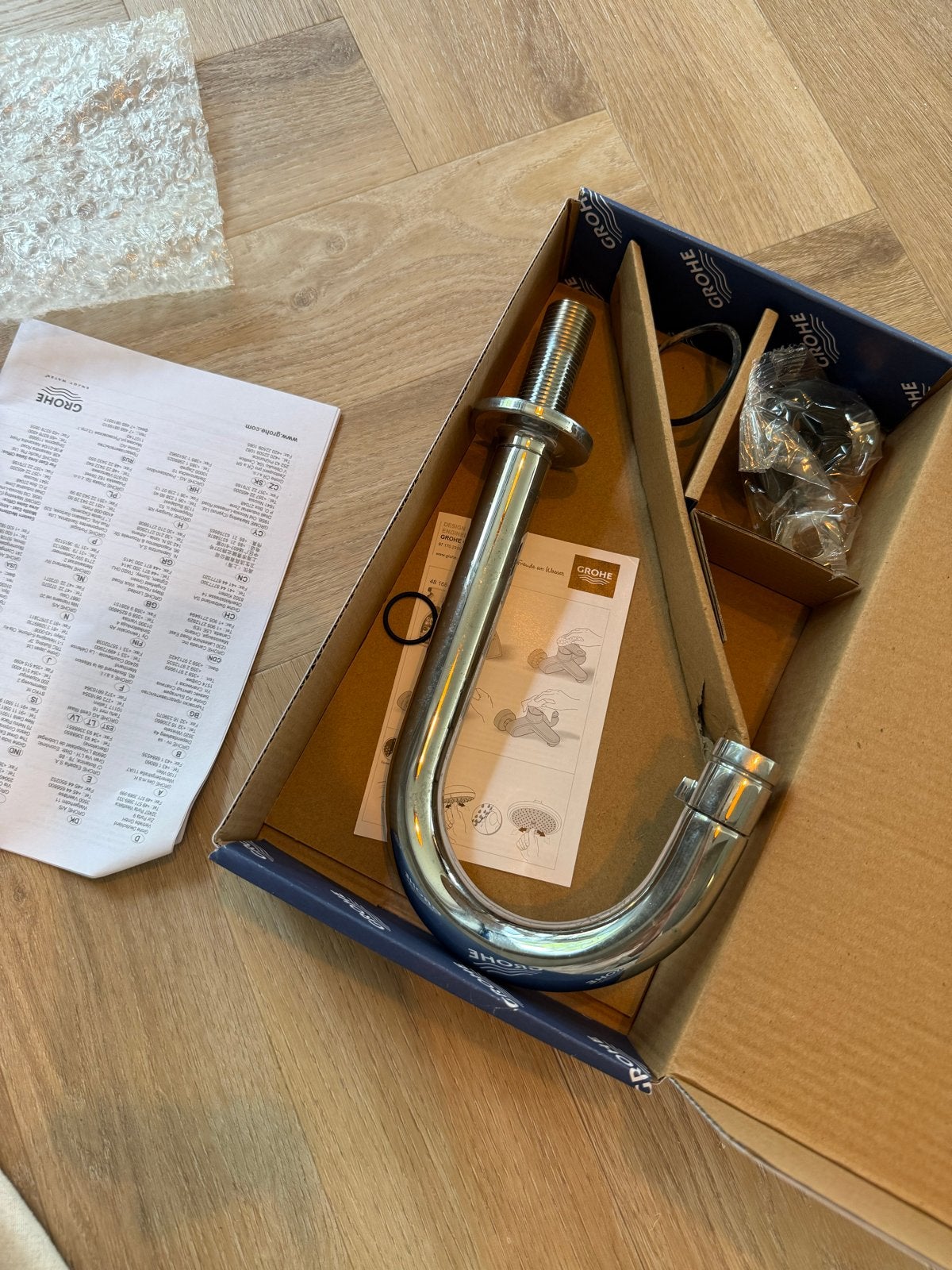 Grohe Universal koudwater kraan, Ophalen, Nieuw, Chroom, Kraan