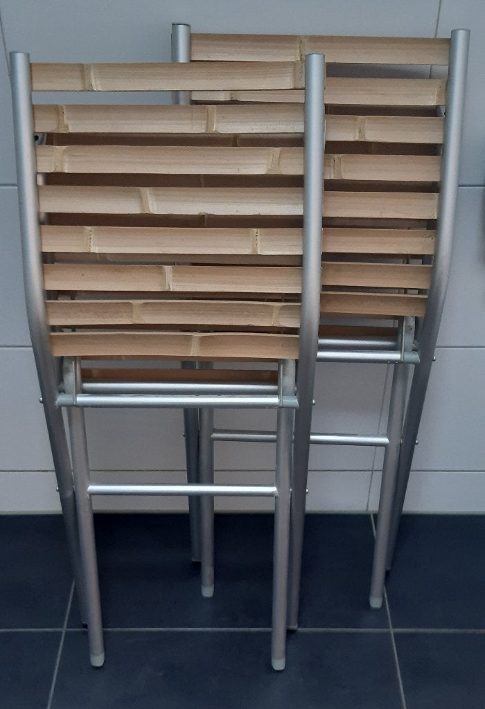 Inklapbare stoelen, Huis en Inrichting, Ophalen, Gebruikt, Hout, Twee