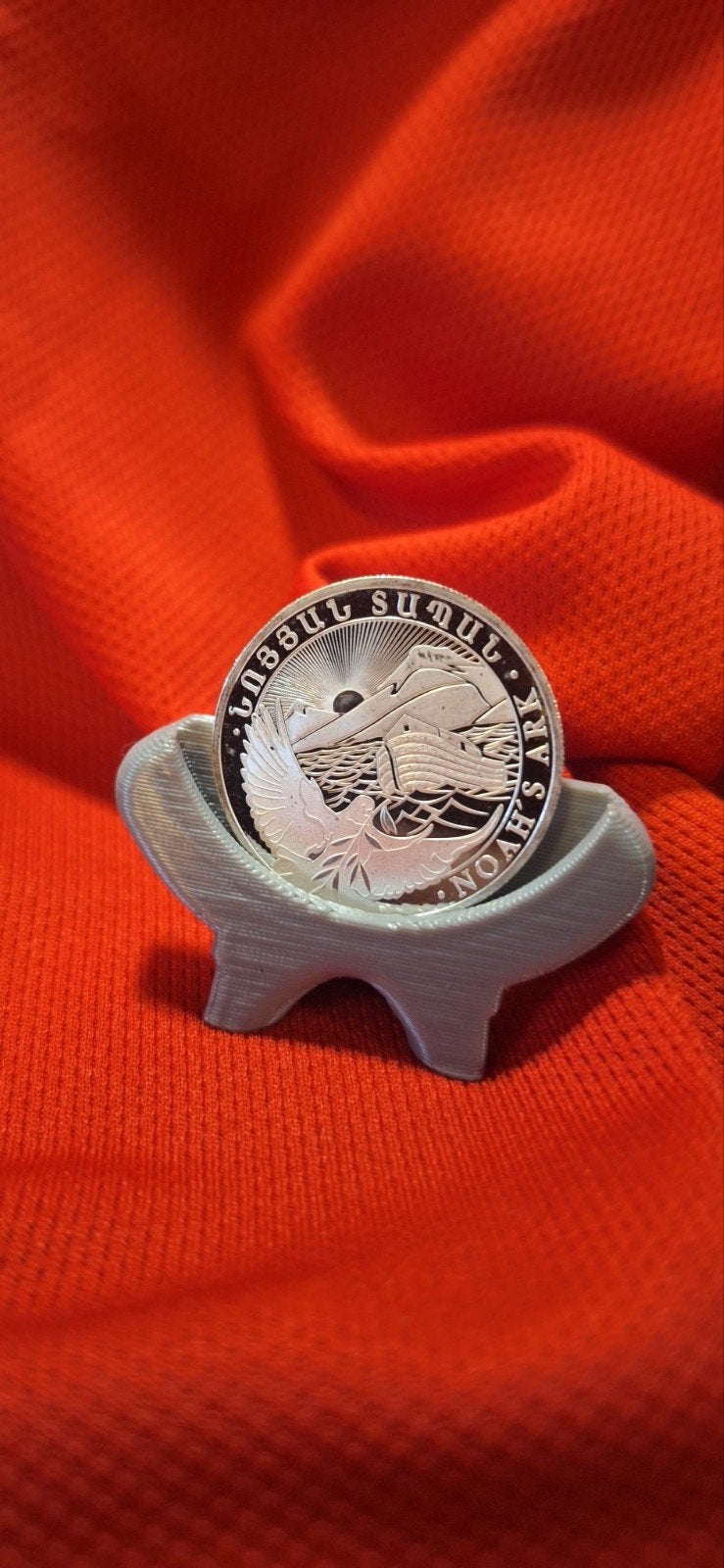 1/2 oz Armeense Noah's Ark Zilver 999.9 2025, Ophalen of Verzenden, Midden-Oosten, Losse munt, Zilver