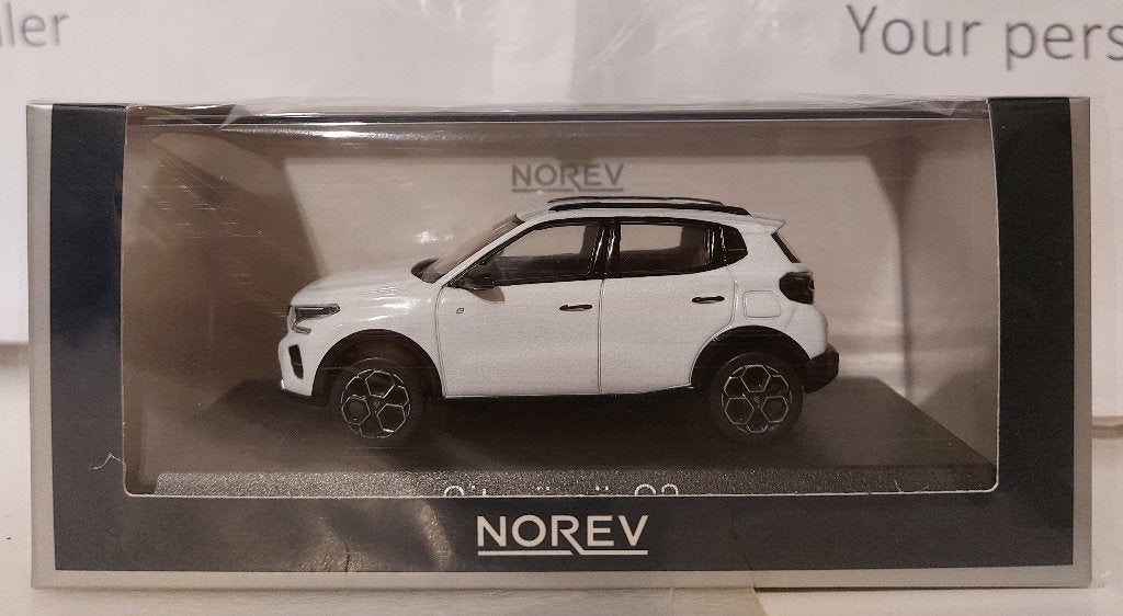 Norev 1:43 Citroën ë-C3 2024 polar white nieuw in display, Ophalen of Verzenden, Nieuw, Auto, Norev