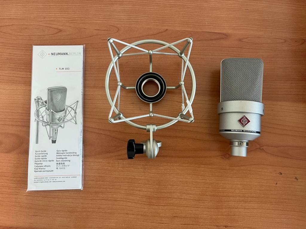 Neumann TLM 103 studio set, Muziek en Instrumenten, Microfoons, Ophalen of Verzenden, Zo goed als nieuw, Studiomicrofoon