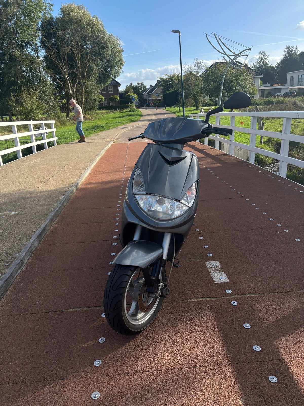 Peugeot vivacity verticaal  70cc Scooter brom - Grijs -, Ophalen, Gebruikt, Overige modellen, Maximaal 45 km/u