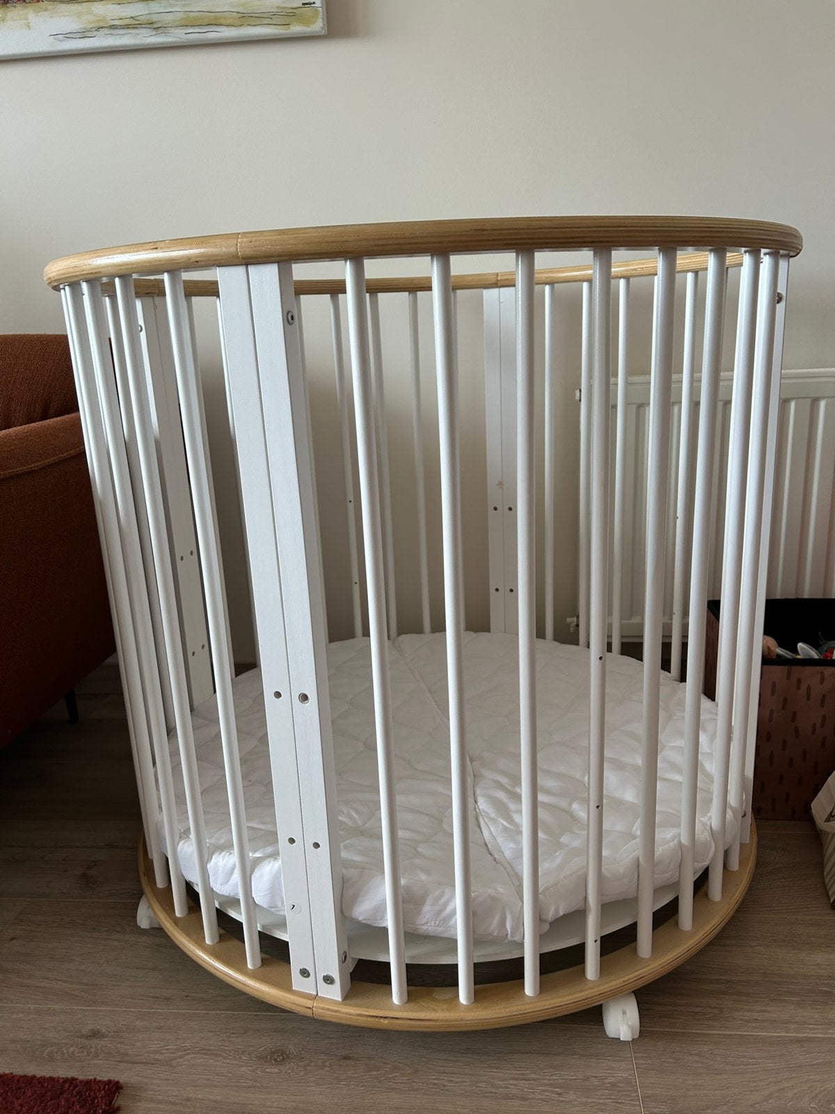 Ronde box, Ophalen, Zo goed als nieuw, Rond