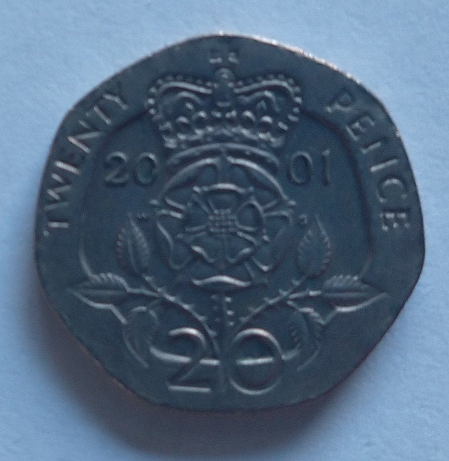 20 pence 2001,  volgnr 164, Ophalen of Verzenden, Overige landen, Losse munt