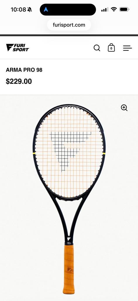 NIEUW 2 x Furi Arma pro 98 racket, grip 4, Sport en Fitness, Tennis, Overige merken, L4, Nieuw, Ophalen of Verzenden