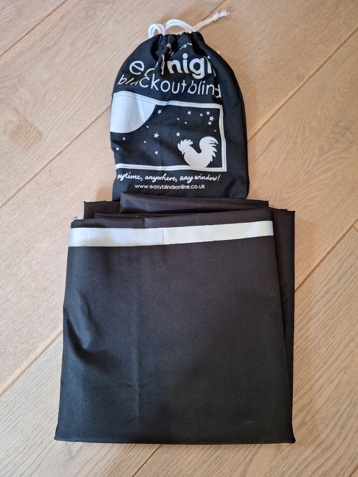 Easynight Verduisterend Blackout Blind XXL - Zwart, Zwart, Nieuw, Ophalen of Verzenden, Rolgordijn
