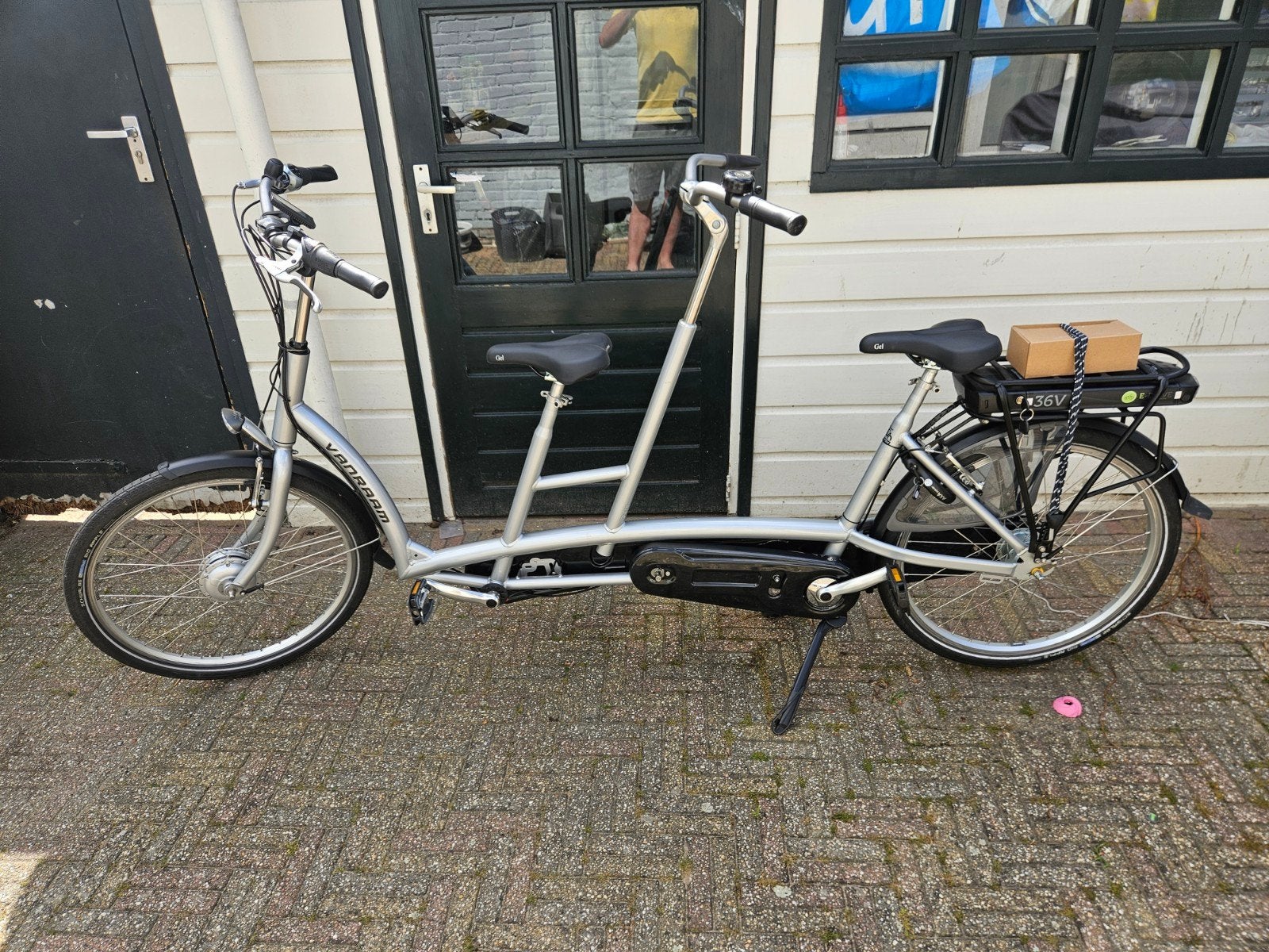 Van Raam Twinny Plus Tandem E-Bike - Zo goed als nieuw, Overige merken, Goederen, Velgrem, Elektrisch