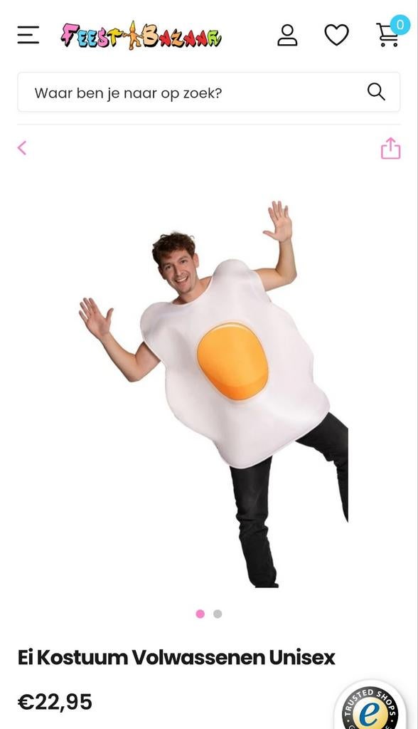 Grappig Ei Kostuum voor Volwassenen - Unisex Feestkleding, Ophalen of Verzenden, Gebruikt, Pak of Jurk
