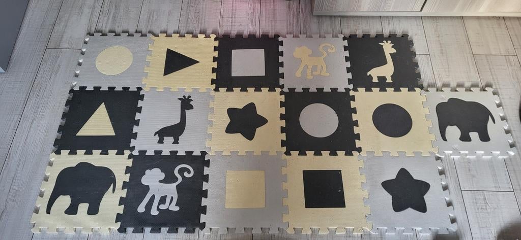 Kinder speelkleed Puzzel tegelmat en verhogingsstukken, Ophalen, Gebruikt, Speelkleed