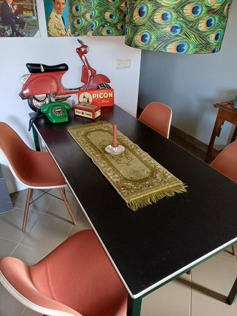 VINTAGE Tafelkleed Perzisch kleed 90 x 33 cm., Gebruikt, 90 cm, Ophalen of Verzenden, Franjes/kwastjes