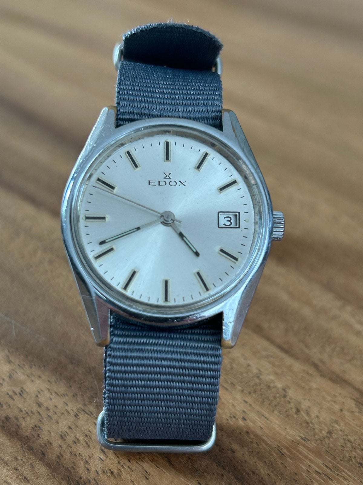 Vintage Edox horloge - Jaren '60, Overige merken, Staal, Met bandje, Polshorloge