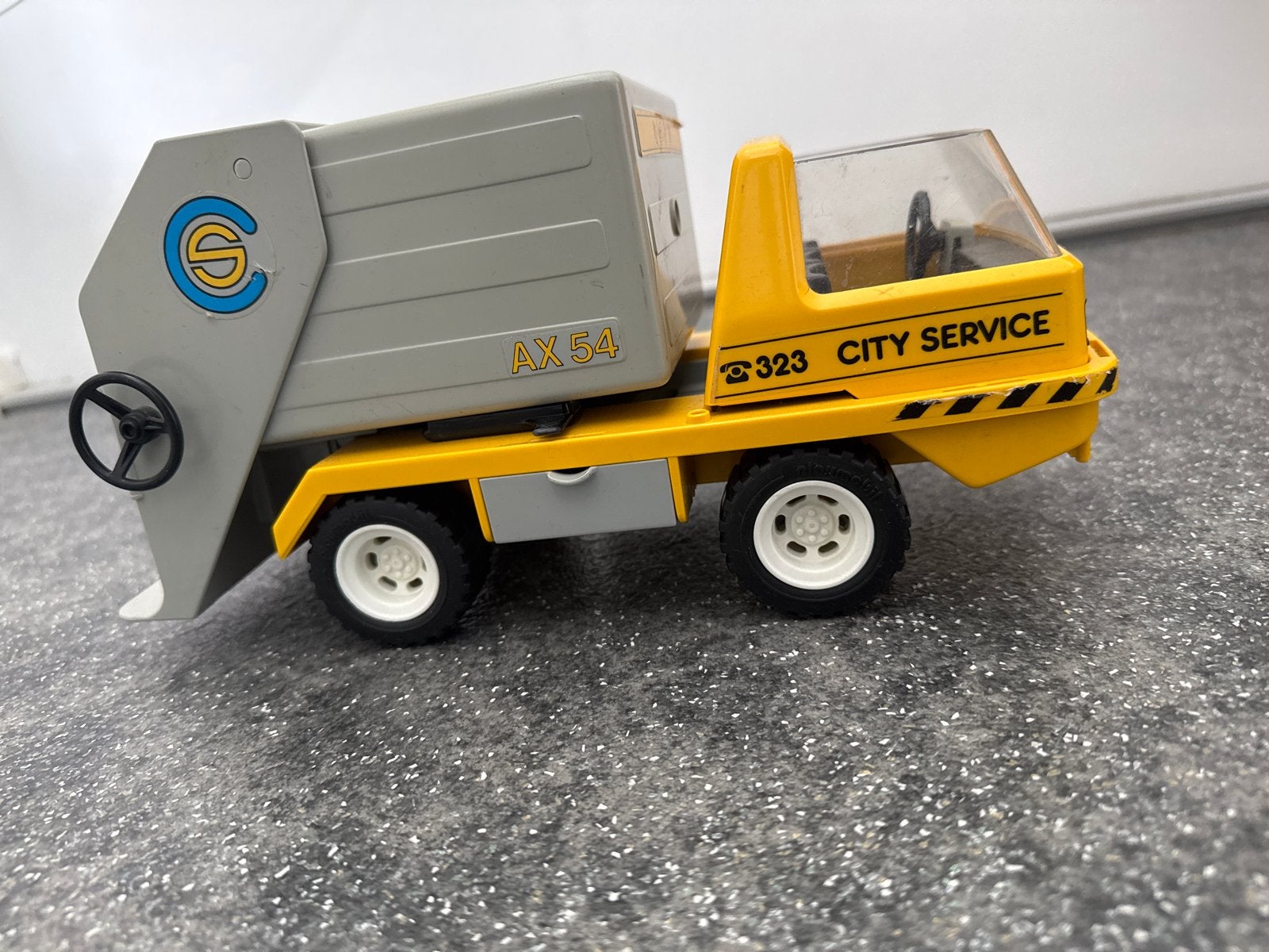 Vintage Playmobil City Service Vuilniswagen AX 54, Ophalen of Verzenden, Gebruikt