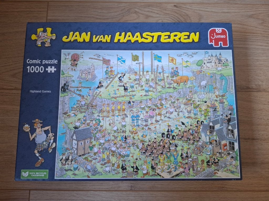 Jan van Haasteren puzzel (Highland games) NIEUW, Hobby en Vrije tijd, Denksport en Puzzels, Ophalen of Verzenden, 500 t/m 1500 stukjes