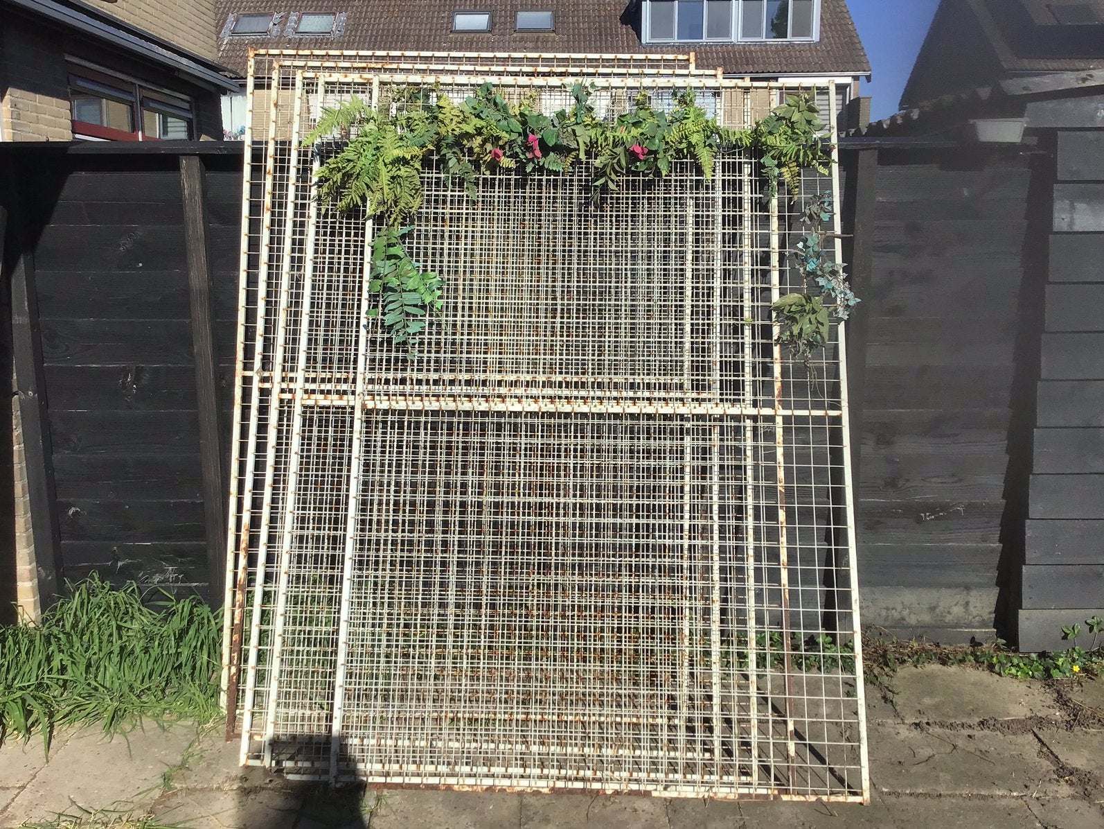 Panelen voor volière of buitenkennel, Dieren en Toebehoren, Ophalen, Gebruikt, Metaal, Volière