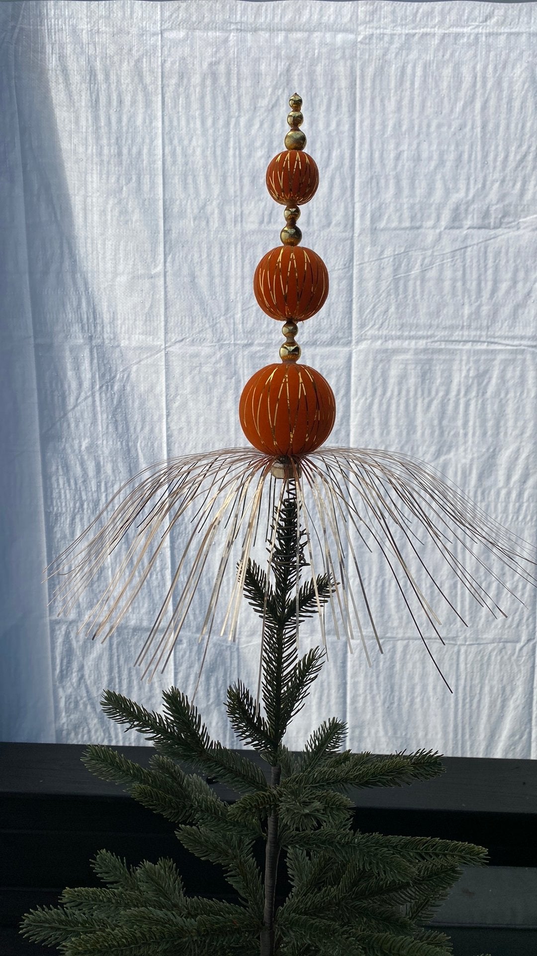 Oude kerstbal kerst piek kerstpiek gablonz? heel apart, Diversen, Ophalen, Gebruikt