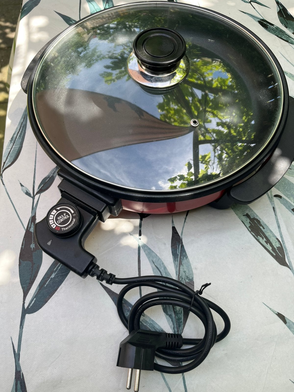 Elektrische Pizza Pan 30CM - 1500W, Ophalen of Verzenden, Gebruikt