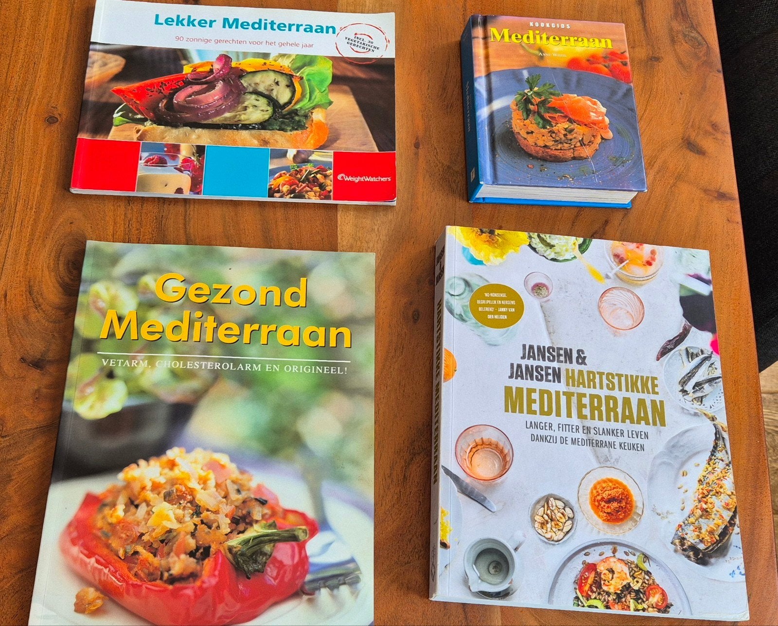 4 kookboeken Gezond Mediterraan eten, Boeken, Ophalen of Verzenden, Italië