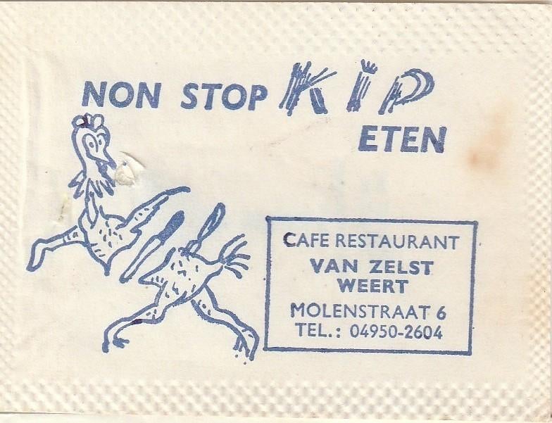 van Zeelst Molenstraat Weert - non stop kip eten, Ophalen of Verzenden