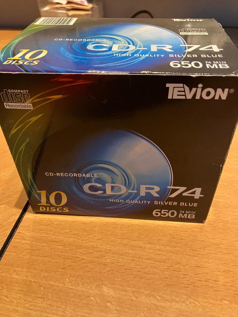 Nieuwe CD-R recordables 650 MB 74 minuten, Ophalen of Verzenden, Nieuw, Cd, Tevion