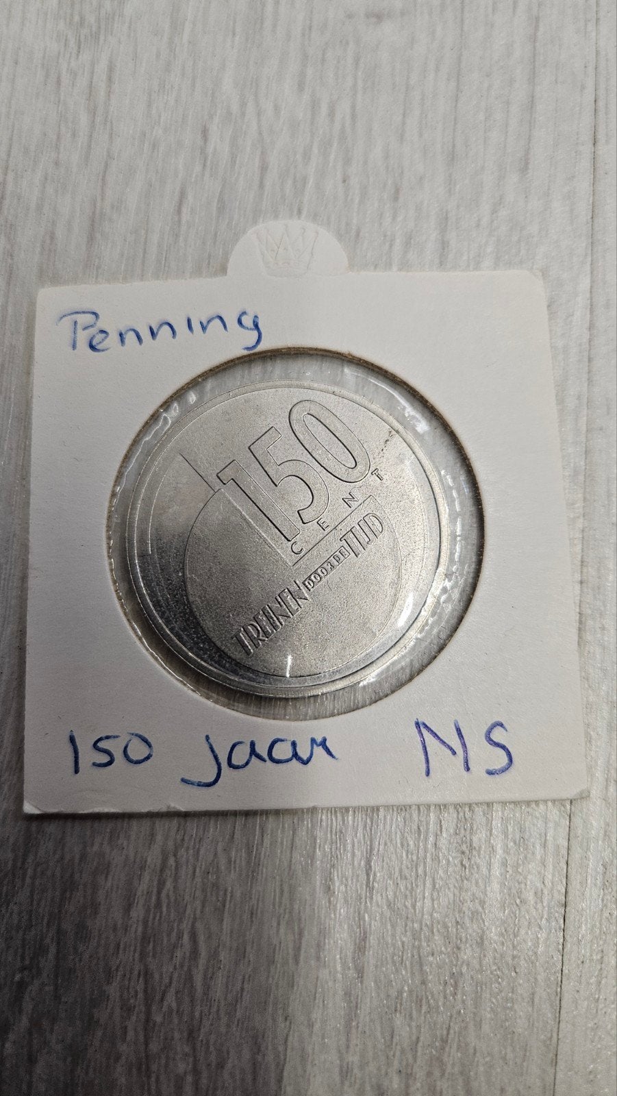 Penning 150 jaar NS - Trein door de Tijd, Ophalen of Verzenden, Overige materialen