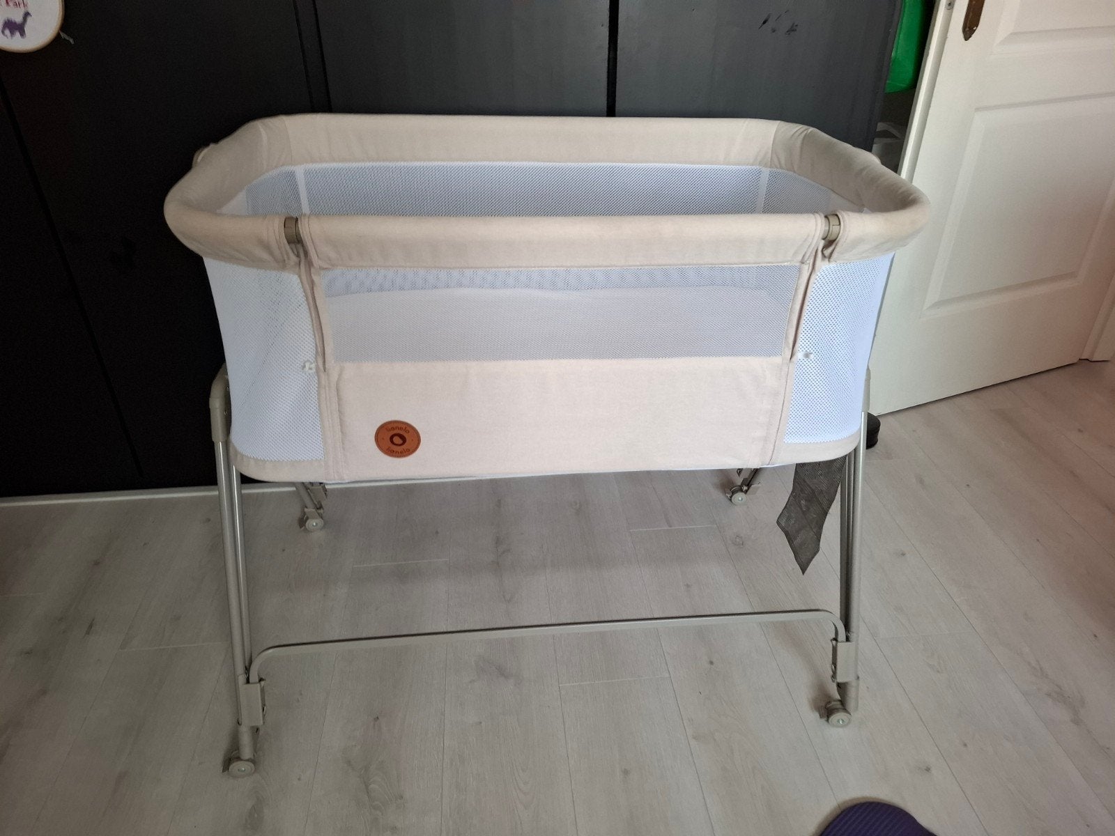 Lionelo Jane Co-Sleeper / Wiegje - Beige, Ophalen, Zo goed als nieuw, Wieg