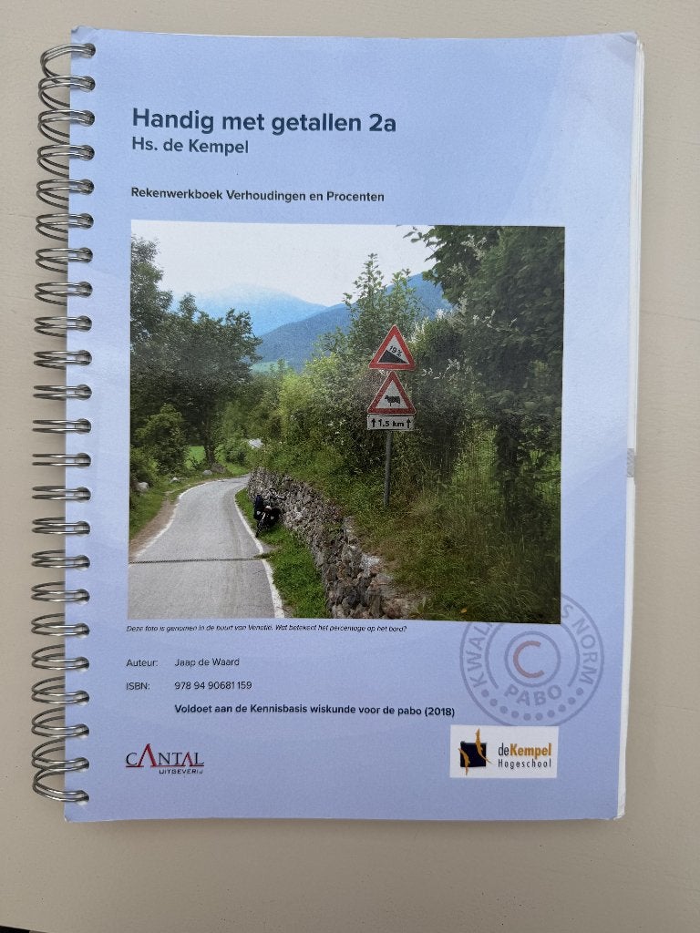 Handig met getallen 2a – Studieboek PABO, Ophalen of Verzenden, Beta, Zo goed als nieuw, HBO