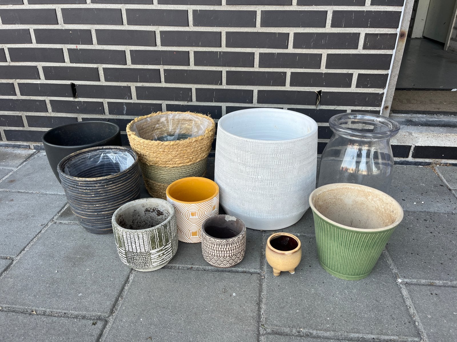 Diverse bloempotten en plantenbakken en vazen, Overige materialen, Gebruikt, Ophalen of Verzenden, Binnen
