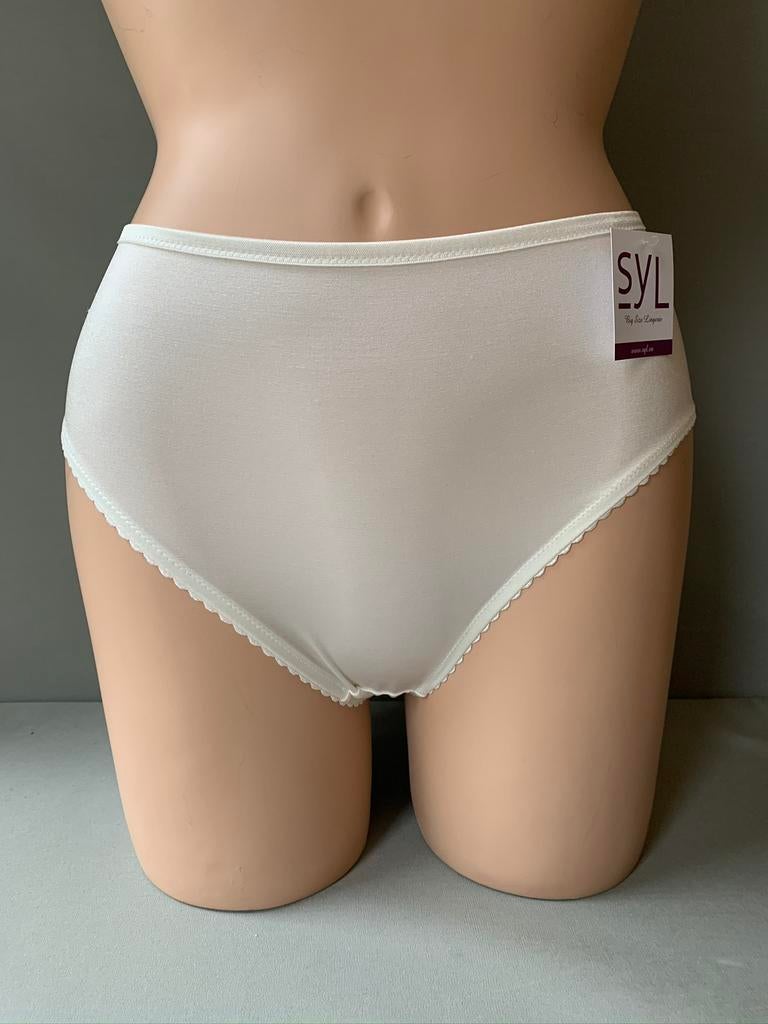 Syl slip  38 - 40 - 42 - 44 - 46 - 50 - 52 - 54 - 56 maia, Verzenden, Wit, Slip