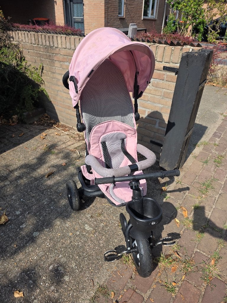 Kinderkraft driewieler met duwstang, Ophalen, Gebruikt, Duwstang