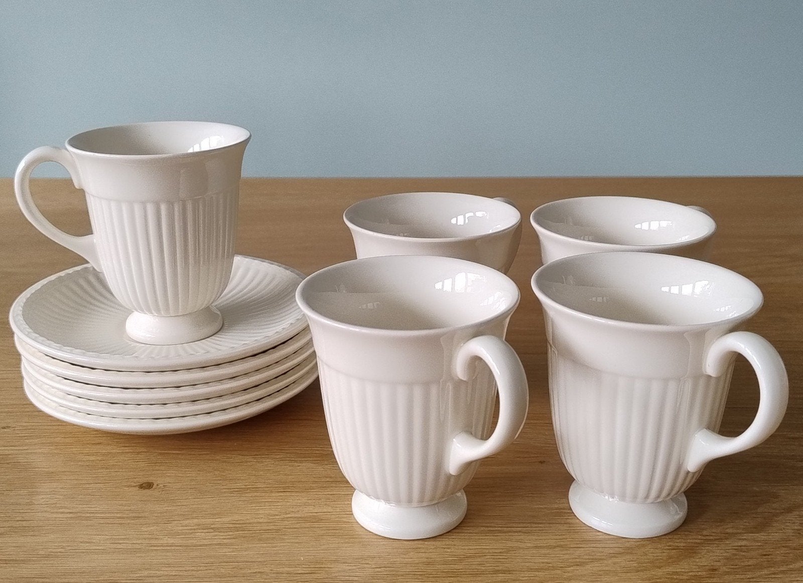 Wedgwood Edme koffiekopjes, Ophalen of Verzenden, Zo goed als nieuw, Wedgwood, Kop(pen) en/of Schotel(s)