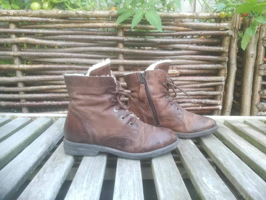 Mjus laarzen leer bruin maat 37, Kleding | Dames, Schoenen, Bruin, Lage of Enkellaarzen, Ophalen of Verzenden, Mjus
