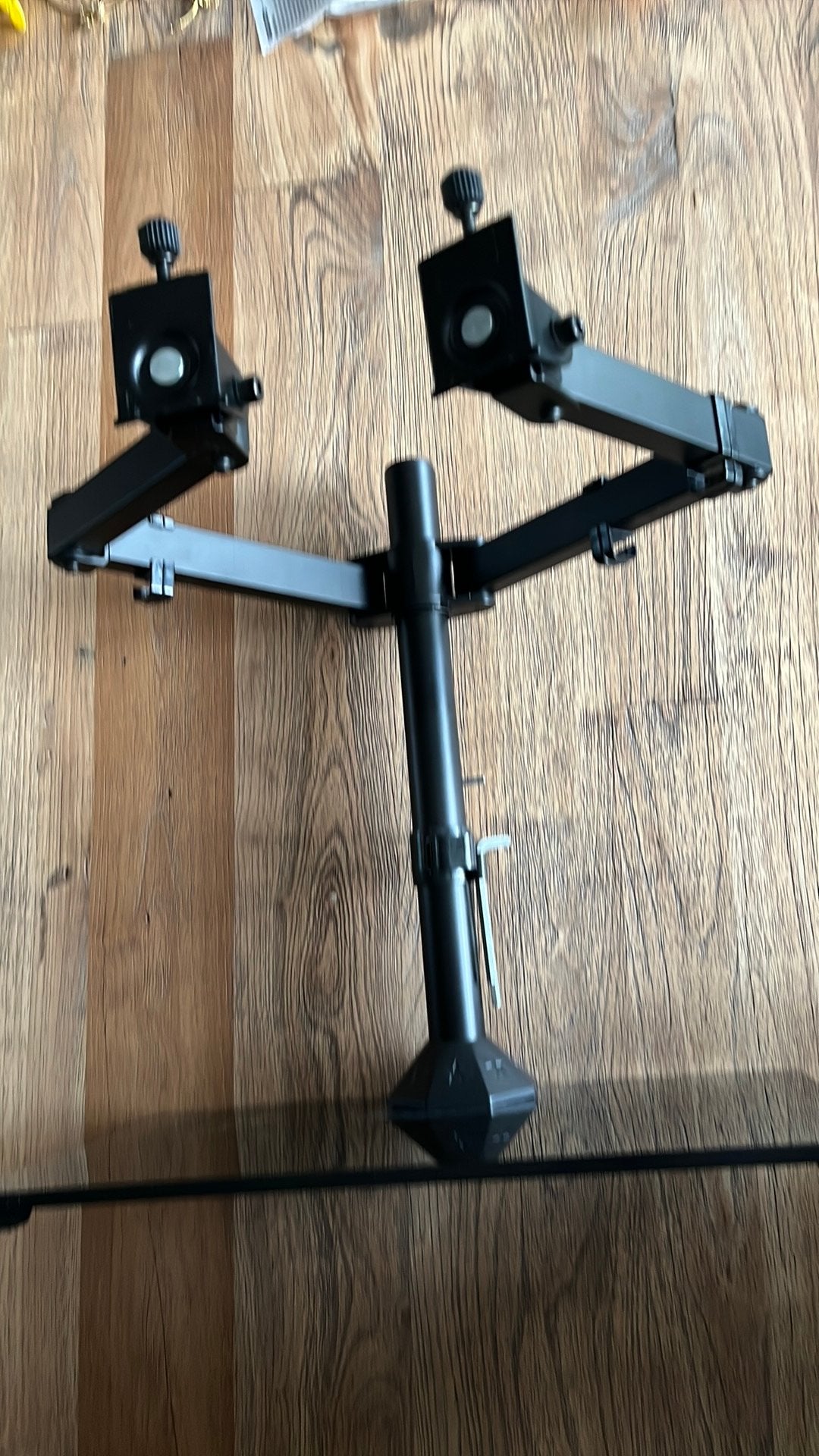Dubbele monitor houder, Computers en Software, Monitoren, Ophalen, Zo goed als nieuw, Overige typen, Onbekend